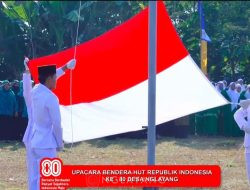 Pemerintah dan Warga Nglayang Meriahkan Upacara HUT RI ke-80