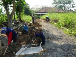 Pembangunan Talud Penahan Jalan di Dusun Bulusari, Desa Nglayang Sangat di Rasakan Positip Oleh Masyarakat